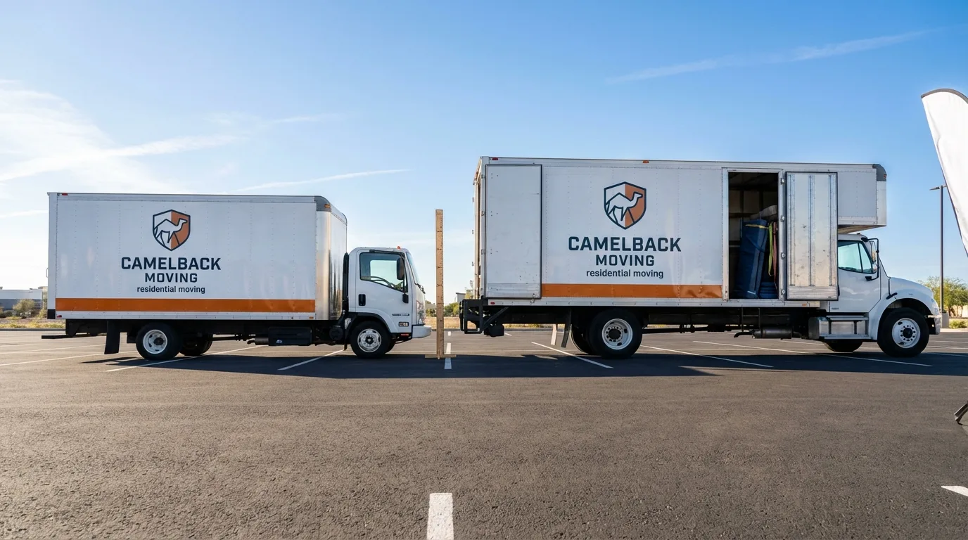 Moving truck size capacity guide in New Oxford